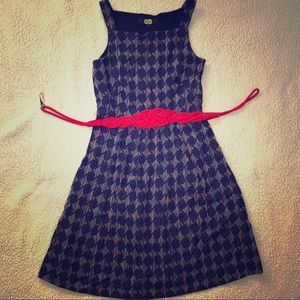 Vintage Dress- colorful print